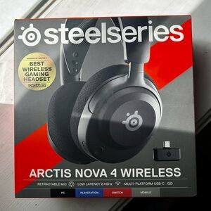 SteelSeries Arctis Nova 4 Wireless Over-Ear Headphones - Black